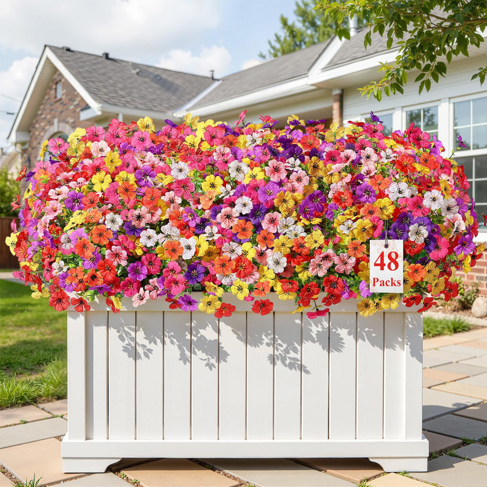 Alupssuc 48-daisy bundles for outdoor color and privacy.