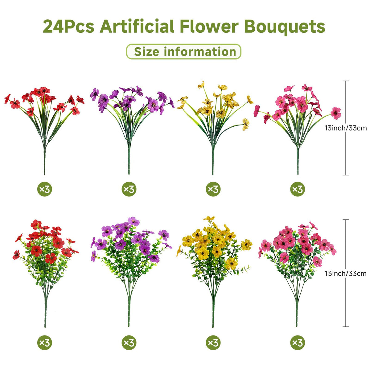 Alupssuc artificial daisy bouquet for garden decor adds year-round color.