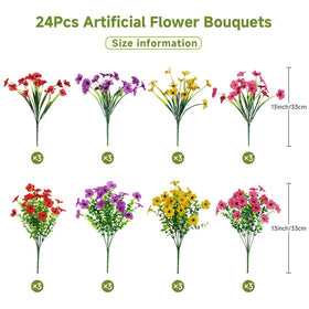 Alupssuc artificial daisy bouquet for garden decor adds year-round color.