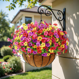 Alupssuc artificial greenery for privacy and color in outdoor spaces.