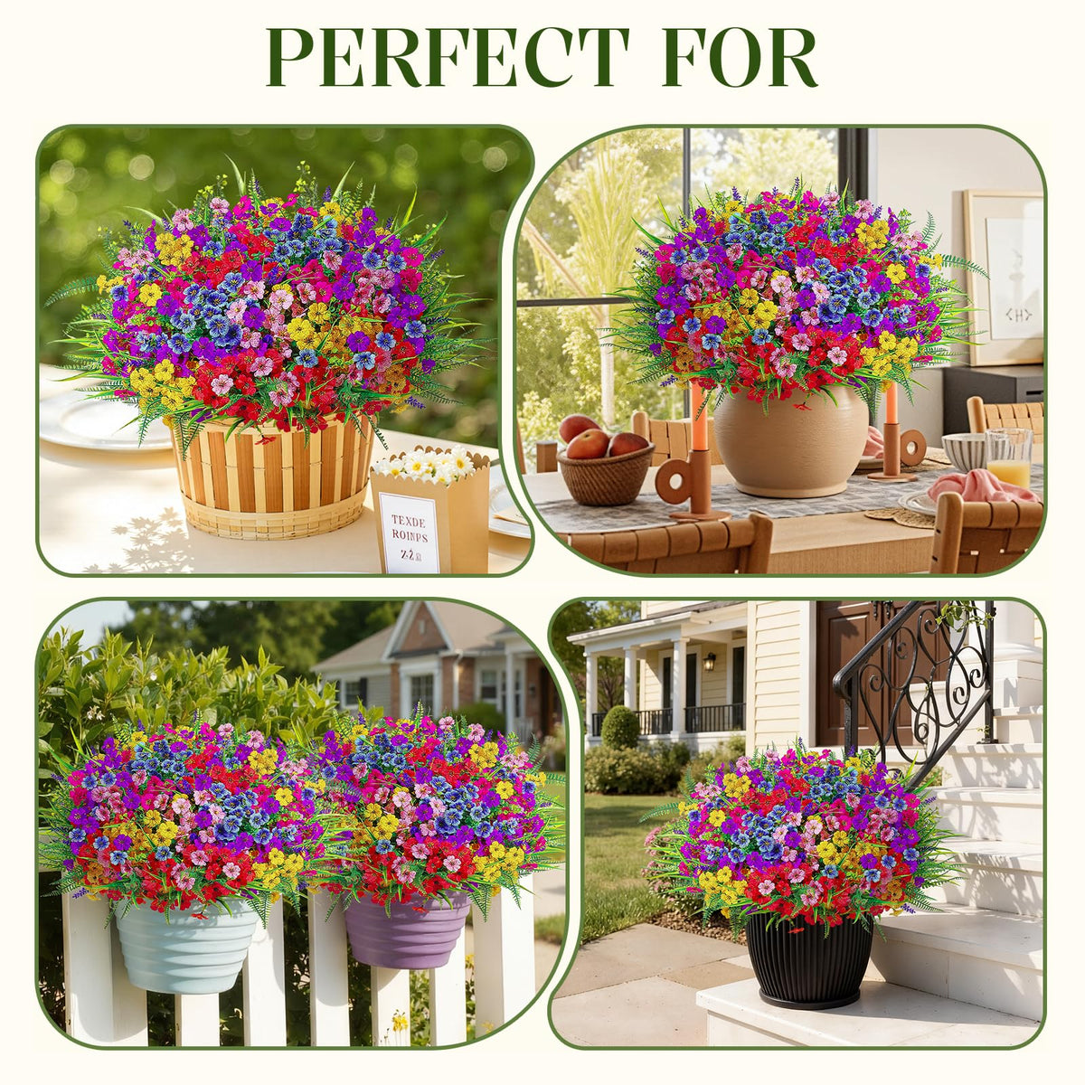 Alupssuc bell-grass-bundle lush greenery accents outdoors.
