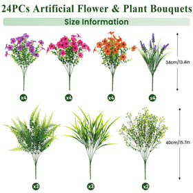 Alupssuc daisy-branch-eucalyptus accent for porch décor and durability
