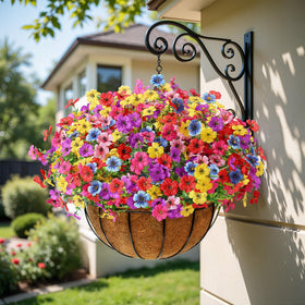 Alupssuc daisy-eucalyptus-pink-branch cheerful interior accents.
