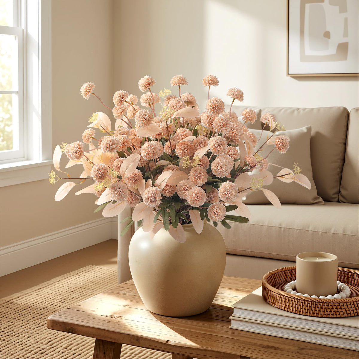 Alupssuc bendable stems enable easy DIY floral arrangements.