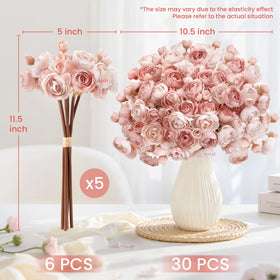 Alupssuc dual-form design reveals blooms and buds for layered DIY bouquets.