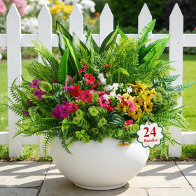 Alupssuc durable stems flexible iron-wire support allows easy shaping for arrangements.