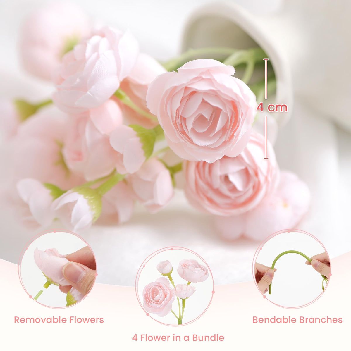 Alupssuc maintenance-free flowers stay fresh-looking without water or care.