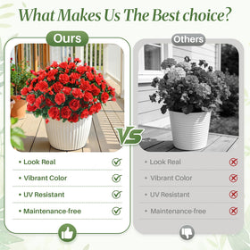 Alupssuc flexible stems allow easy shaping for planters and railings.