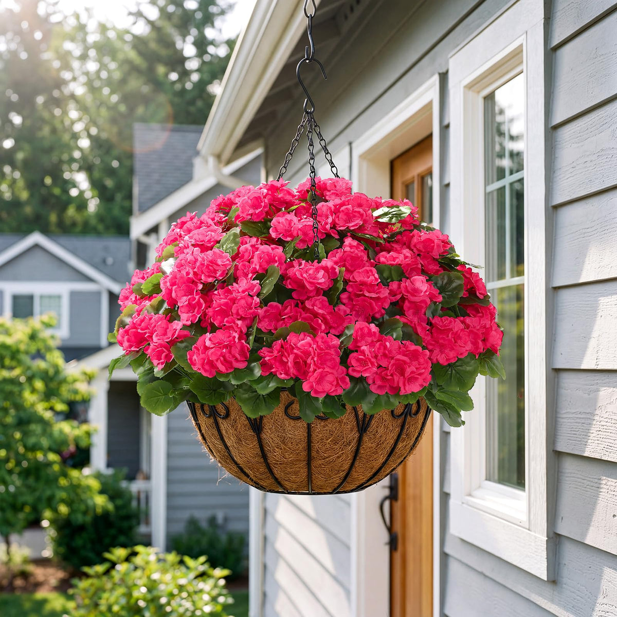 Alupssuc geranium stems bendable for crafting DIY arrangements and garlands.