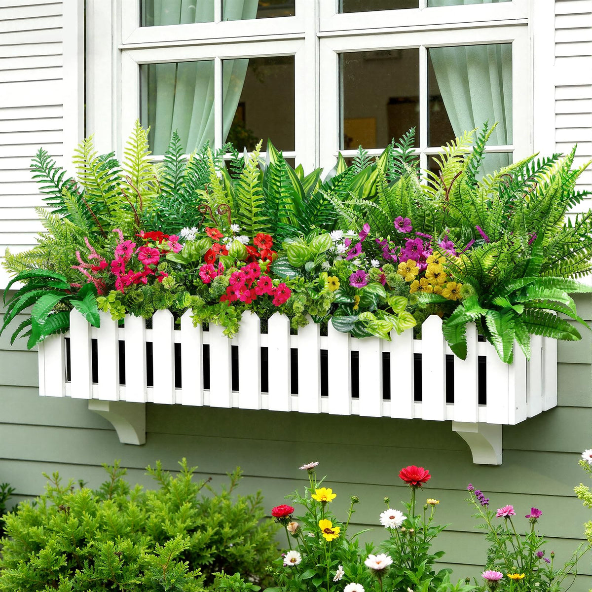 Alupssuc indoor windowsill display offers easy maintenance and lasting green touch.