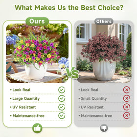 Alupssuc lavender bundles artificial plants for patio centerpieces