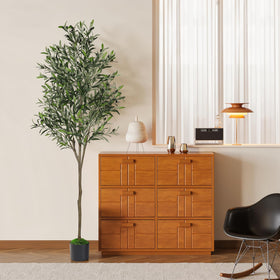 Alupssuc olive tree sways softly in breeze for natural ambience.