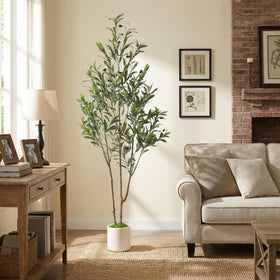 Alupssuc olive tree sways gently in breeze for realistic ambiance