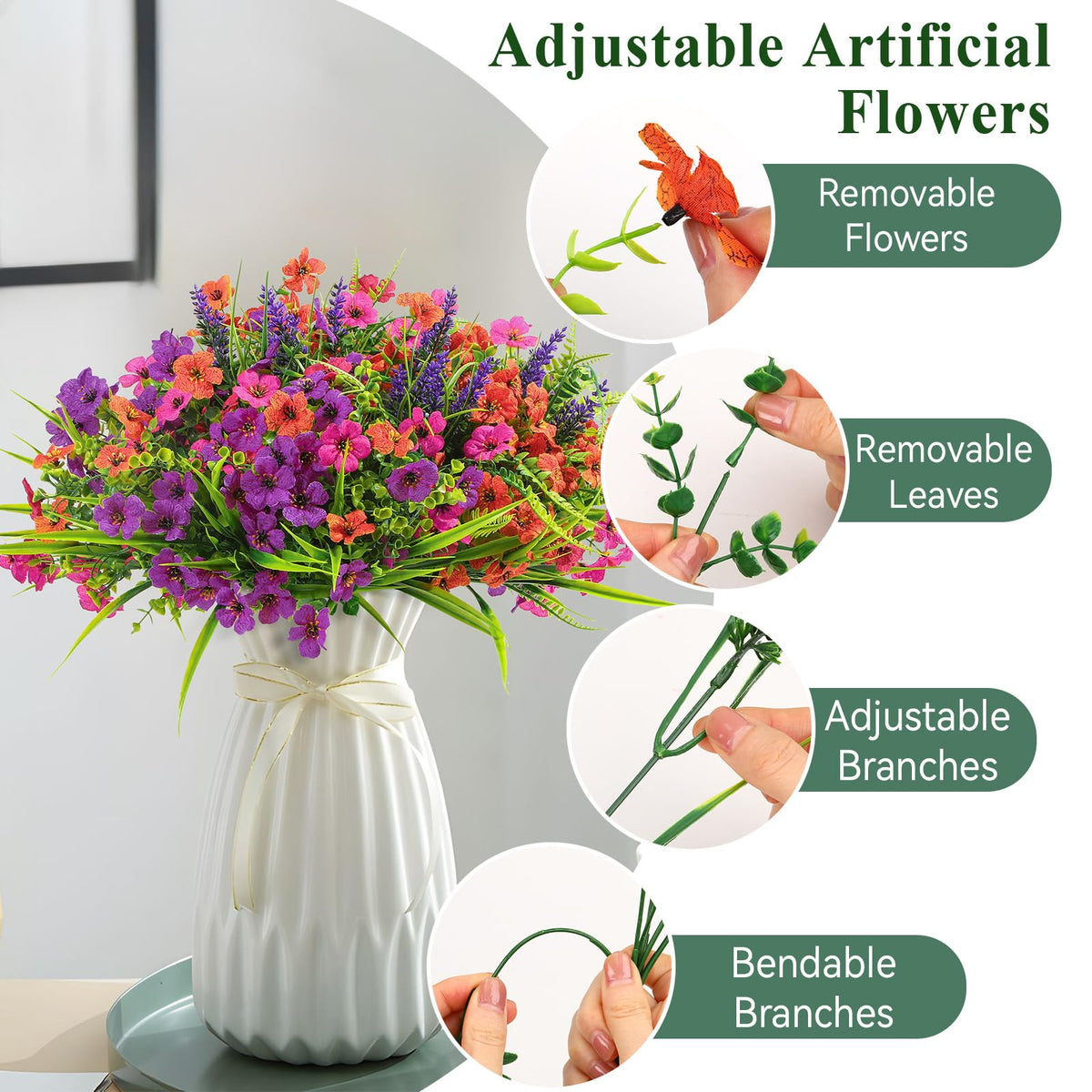 Alupssuc purple-rose-bundle adds year-round color to porches