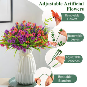 Alupssuc purple-rose-bundle adds year-round color to porches