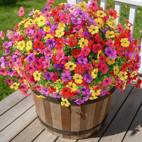 Alupssuc silk daisy flowers UV-resistant for outdoor porch display.