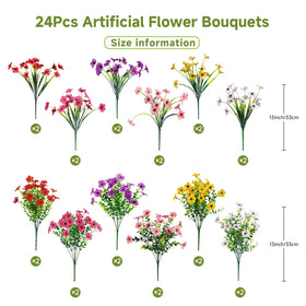 Alupssuc UV-resistant silk flowers withstand sun, keeping petals vivid through seasons