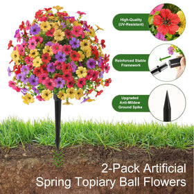 Alupssuc topiary ground spikes offer sturdy stability for garden borders.