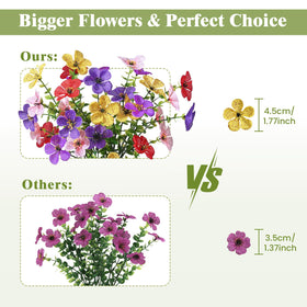 Alupssuc ultra-realistic no-maintenance faux flowers stay year-round fresh.