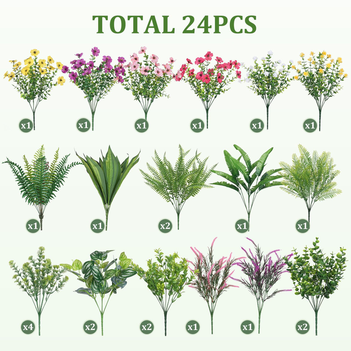 Alupssuc UV-resistant greenery detail adds weatherproof charm to outdoor porches.