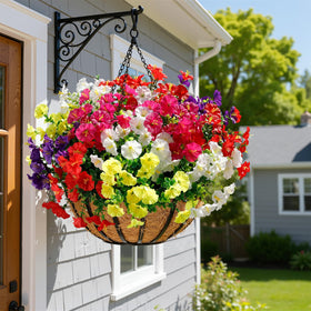 Alupssuc window box idea with year-round bloom and easy setup.