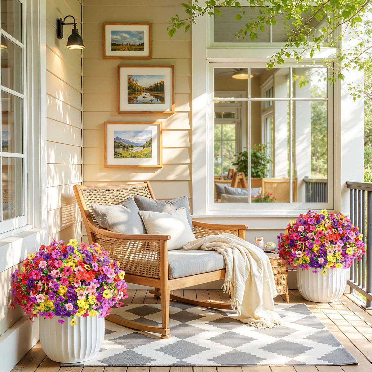 Alupssuc windowbox daisy decor suitable for small planters