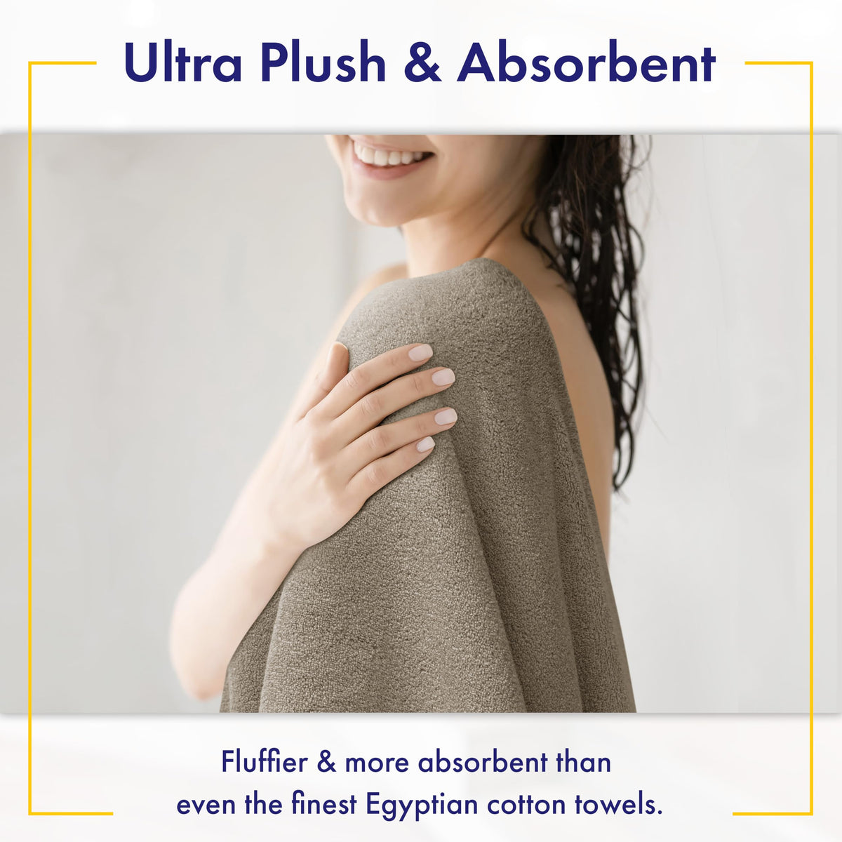 Alusa Home towel demonstrates high absorbency and quick-drying performance