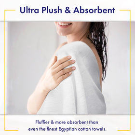 Alusa Home bamboo-viscose cotton-blend towels feel exceptionally soft on skin.