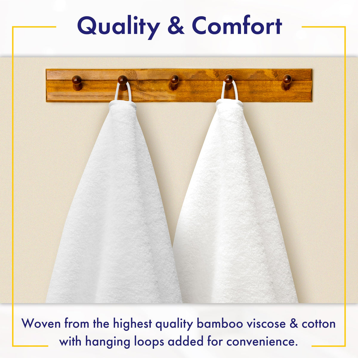 Alusa Home odor-resistant, OEKO-TEX certified towels stay fresh longer.