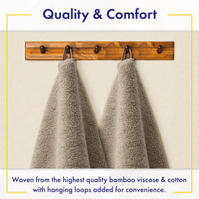Alusa Home bamboo towels gentle on skin and odor resistant
