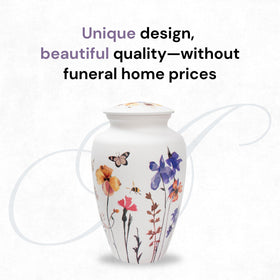 Always With Us urn with felt base protects surfaces during display