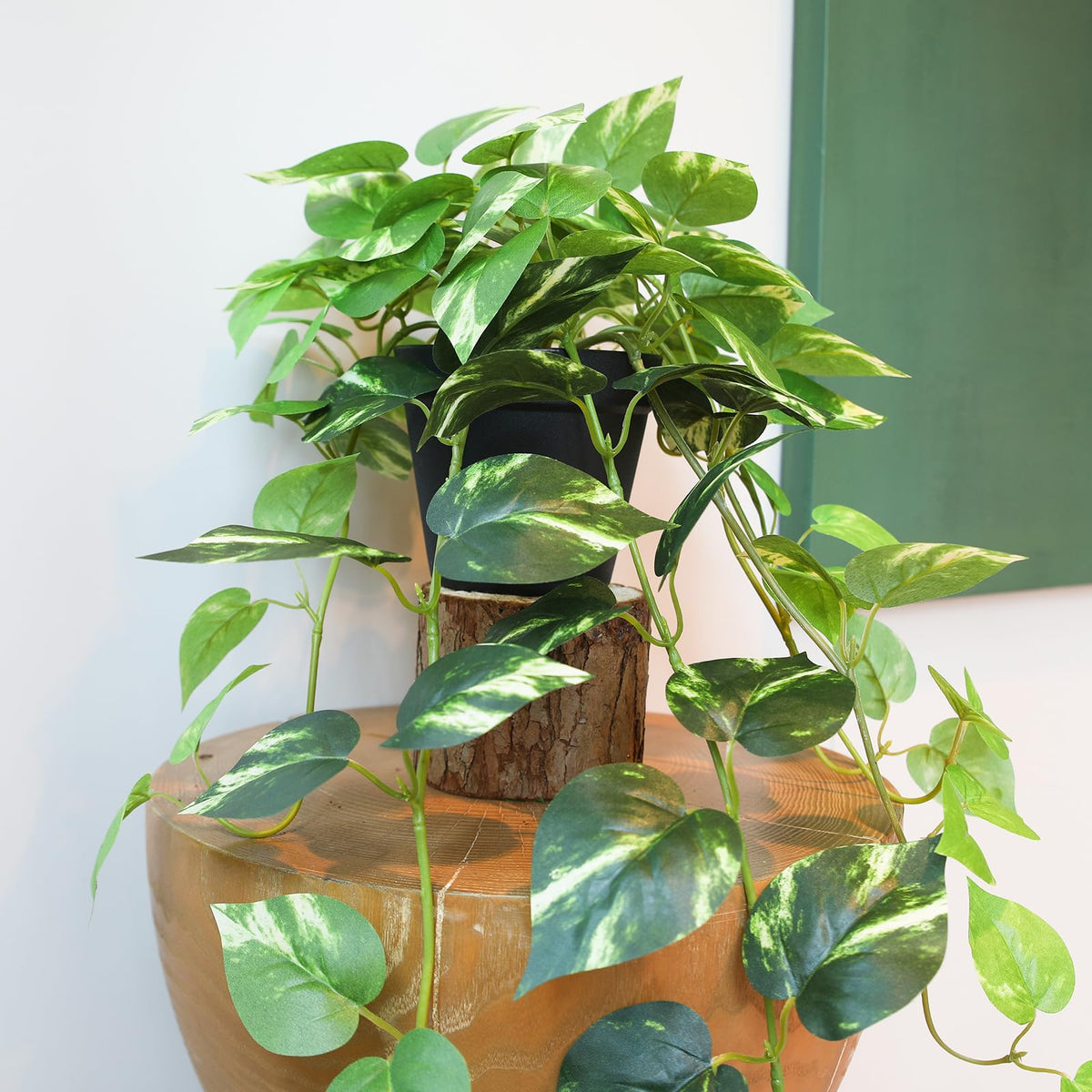 Alyptus set of two provides fuller look when paired with other faux vines.
