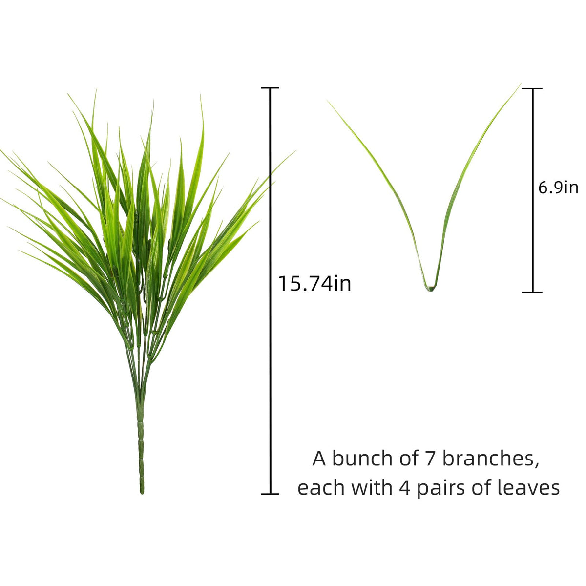 Alyptus onion-grass bundles provide realistic texture for patios.