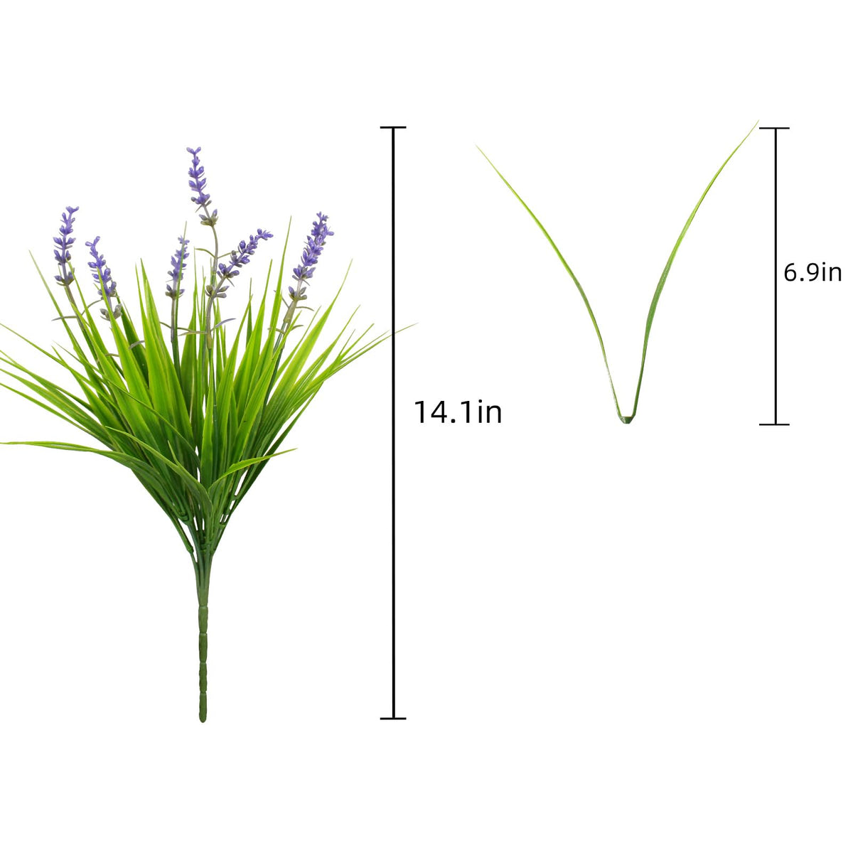 alyptus monkey grass outdoor purple blooms add realistic texture to garden beds