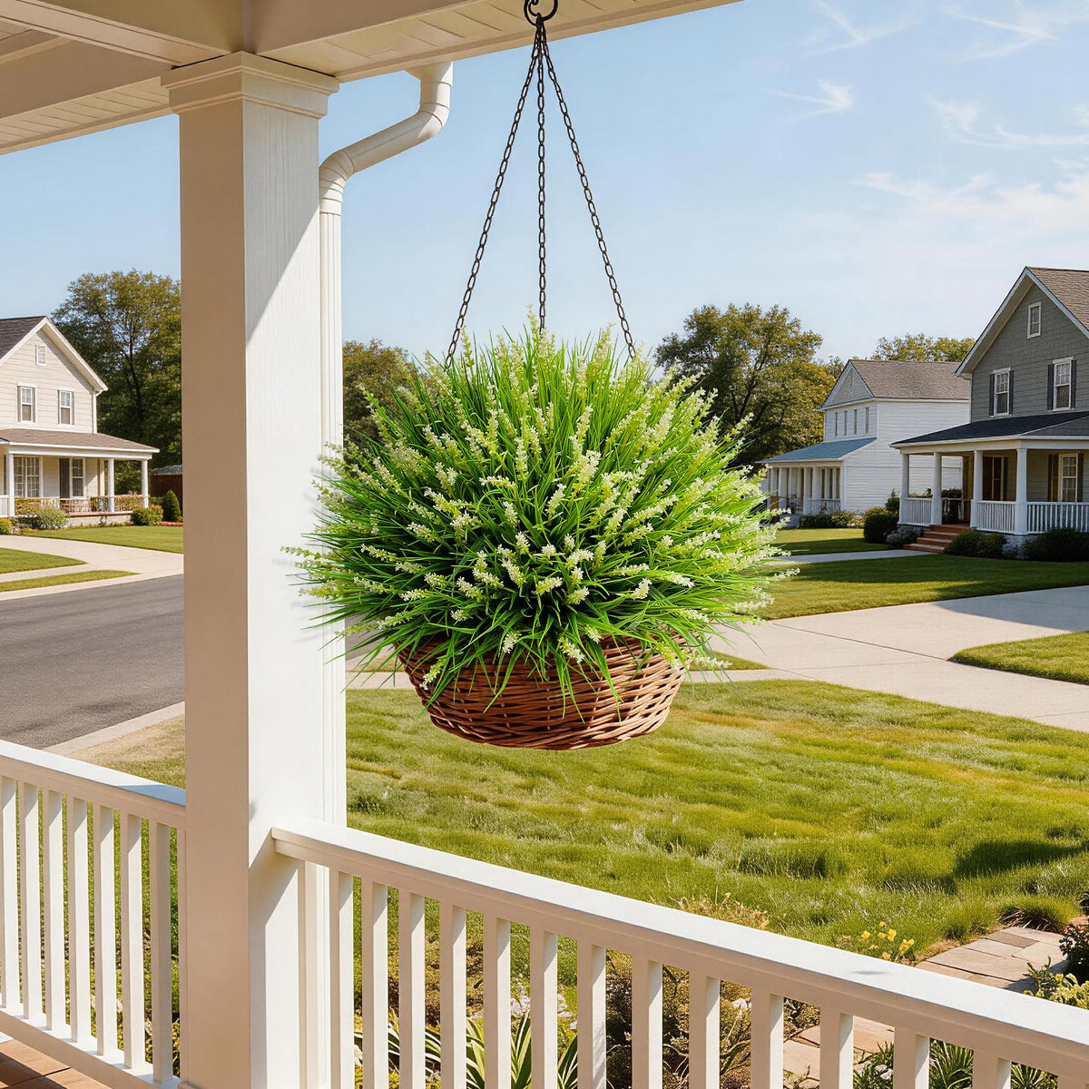 Alyptus UV-resistant greenery stays vibrant in sunlit patios and entryways.