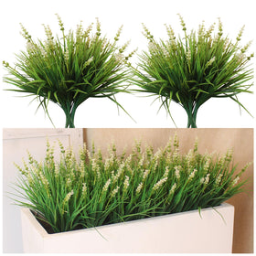 Alyptus outdoor artificial flowers 12 bundles white flower provide lush, maintenance-free outdoor decor.