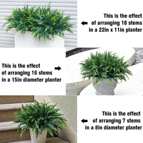 Alyptus porch decor fern brings inviting greenery without watering or pruning.