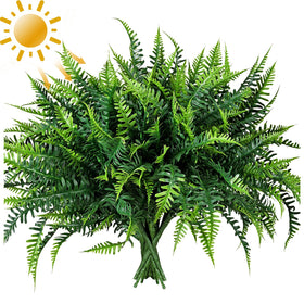 Alyptus UV Resistant Fake Plants on sunlit porch highlighting low-maintenance greenery.