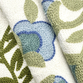 Alysheer pillow cover on a sofa adding color to seating