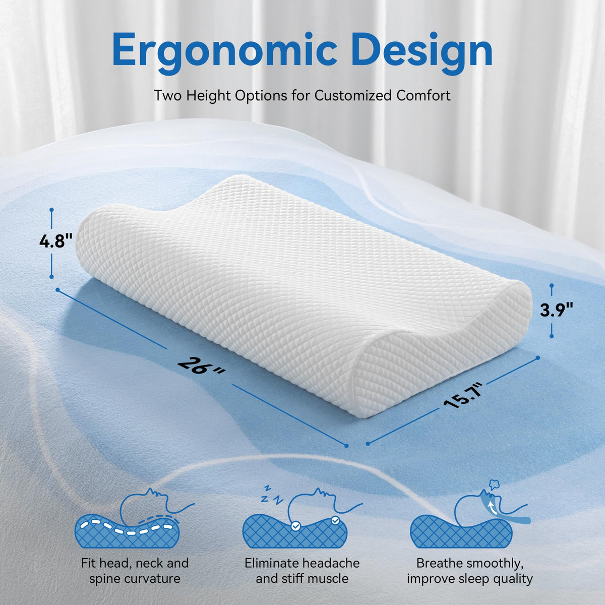 AM AEROMAX ventilated honeycomb core promotes airflow for cooler sleep.
