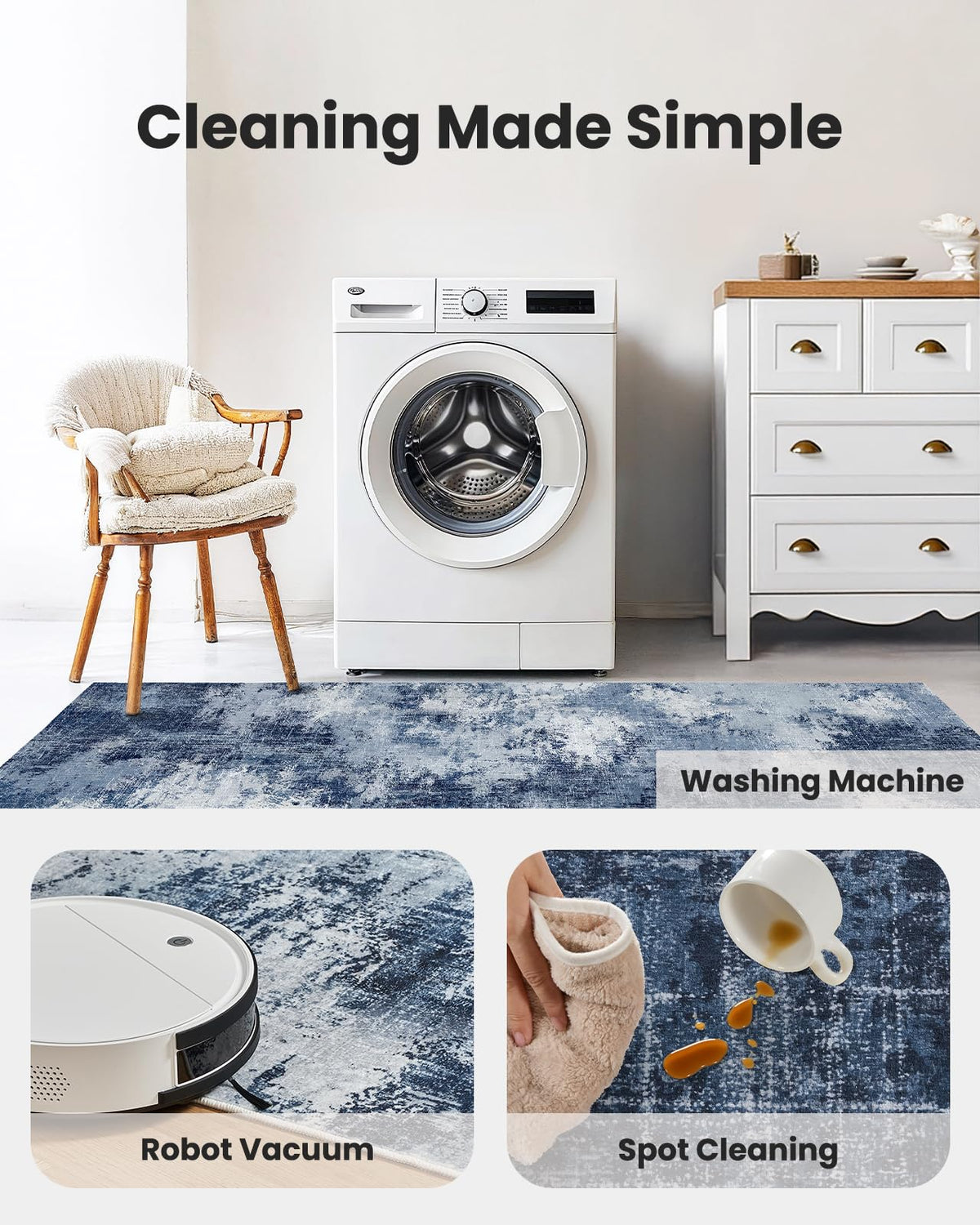 AMADA HOMEFURNISHING 6x9 rug showcases modern abstract pattern and style.