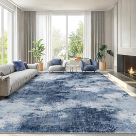 AMADA HOMEFURNISHING 8x10 area rug with abstract pattern adds texture and flair.