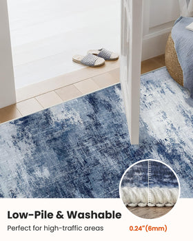 AMADA HOMEFURNISHING large 8x10 rug anchors modern interiors and creates a cohesive look.