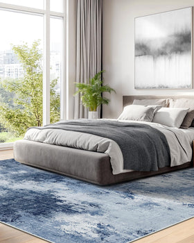 AMADA HOMEFURNISHING rug with non-slip backing stays in place on tile or wood.