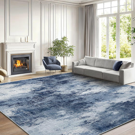AMADA HOMEFURNISHING soft faux wool 0.24-inch pile delivers cozy barefoot comfort.