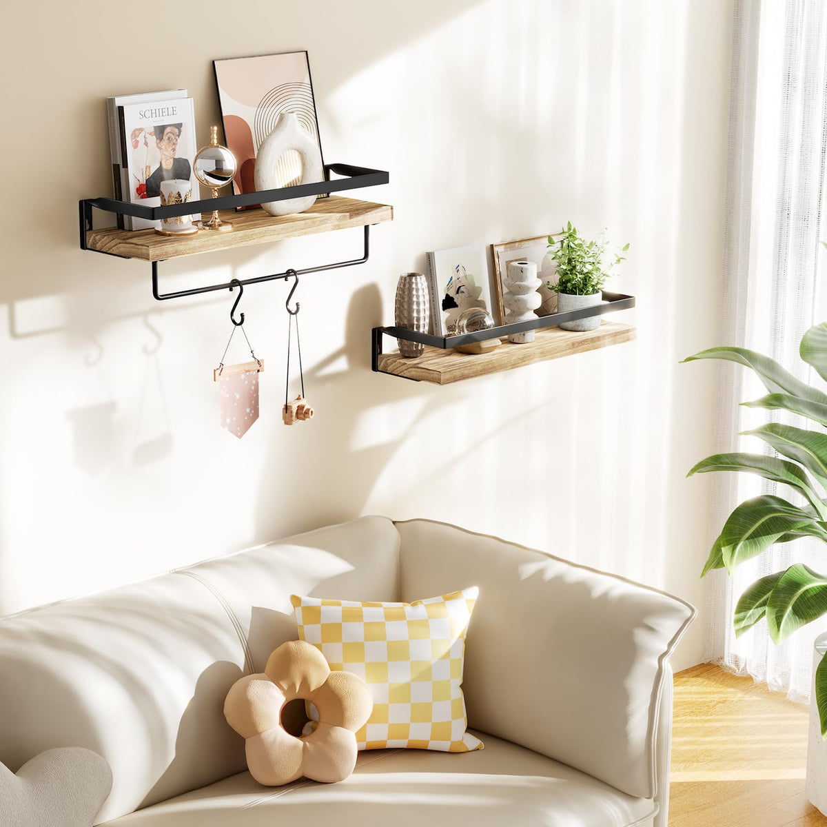 AMADA HOMEFURNISHING light brown torched finish adds warmth to rooms.