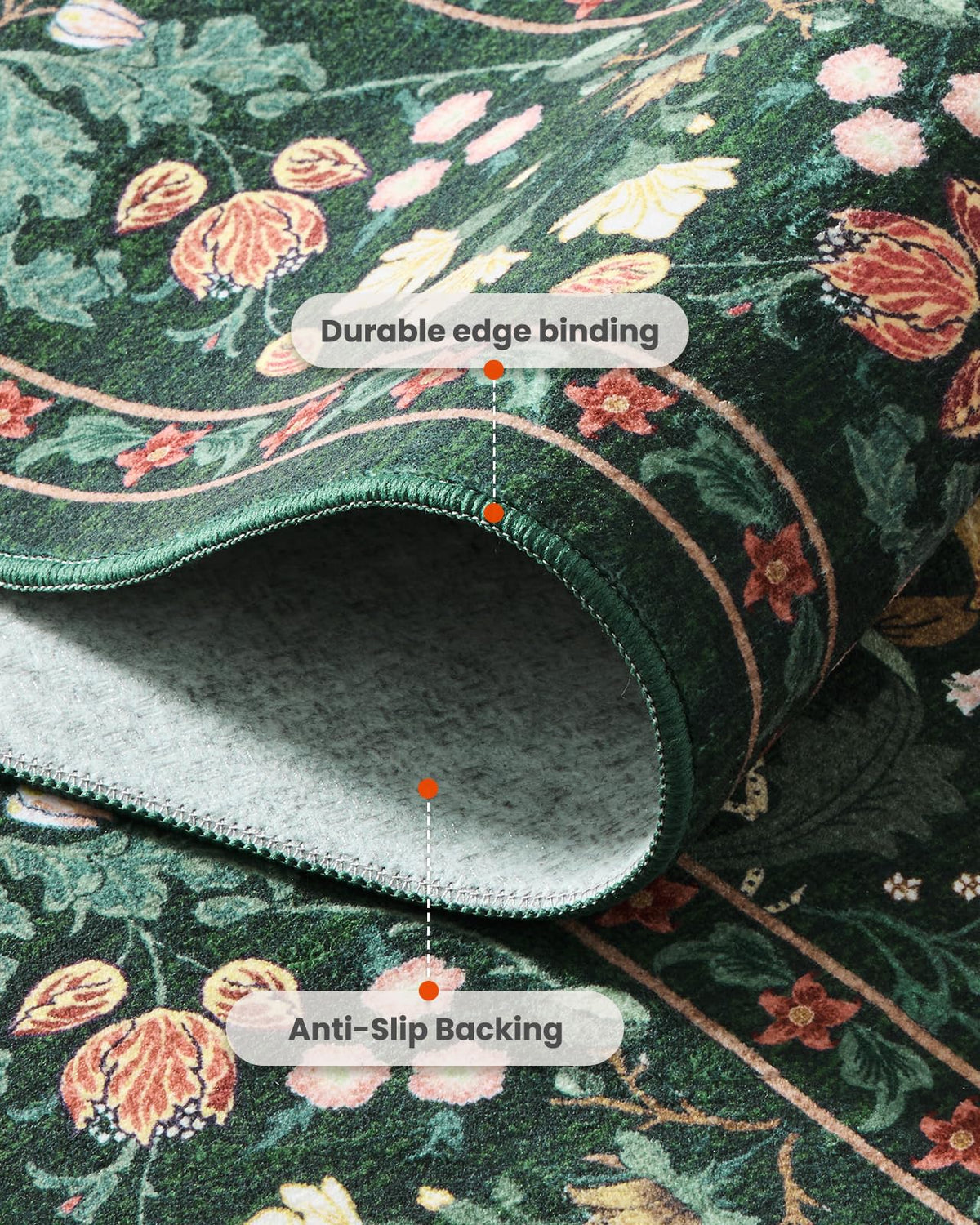 AMADA HOMEFURNISHING green floral design brightens bedrooms and dining spaces with nature-inspired charm.