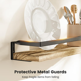 AMADA HOMEFURNISHING rust-resistant brackets support up to 22 pounds.