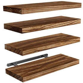 AMADA HOMEFURNISHING floating shelves wall-mount with sturdy brackets for display
