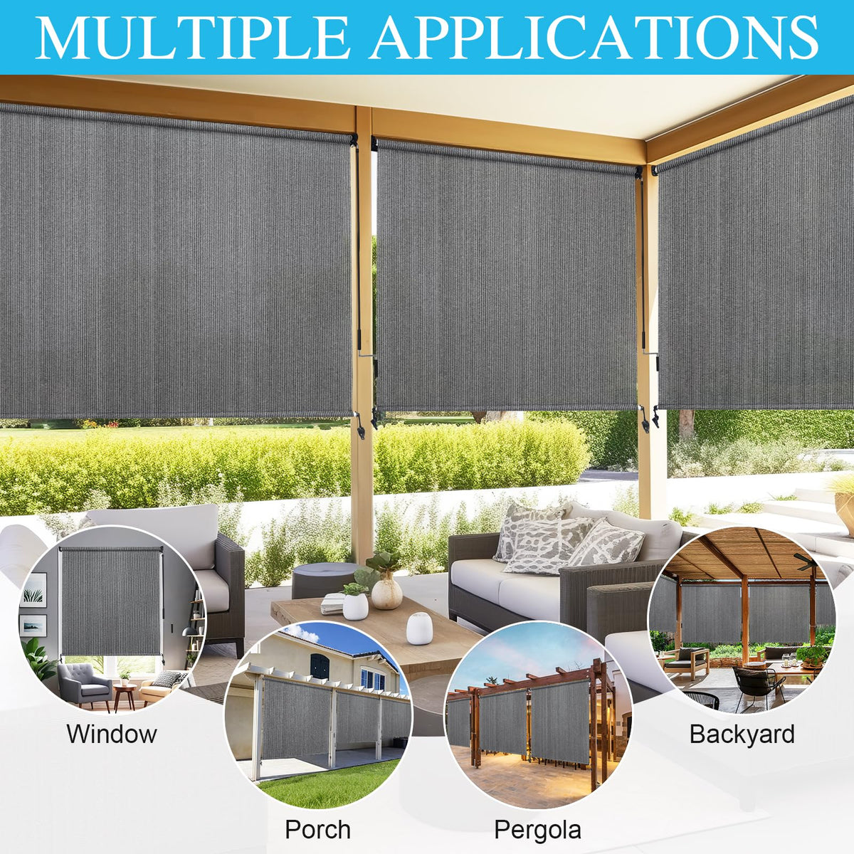 Amagenix two section poles detail highlights sturdy support and clean lines